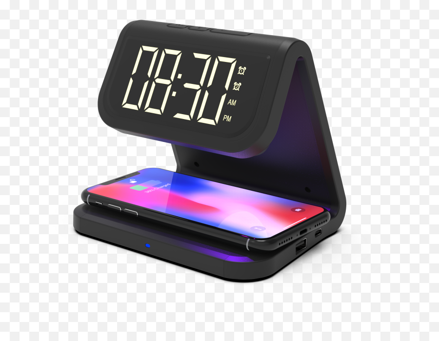 Puretize Uv Wireless Charging Alarm - Display Device Emoji,Alarm Clocks For Kids Emojis