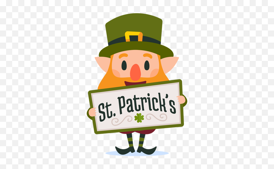 Leprechaun St Patricks Cartoon - St Day Menu Template Emoji,Emoticon Calcetin