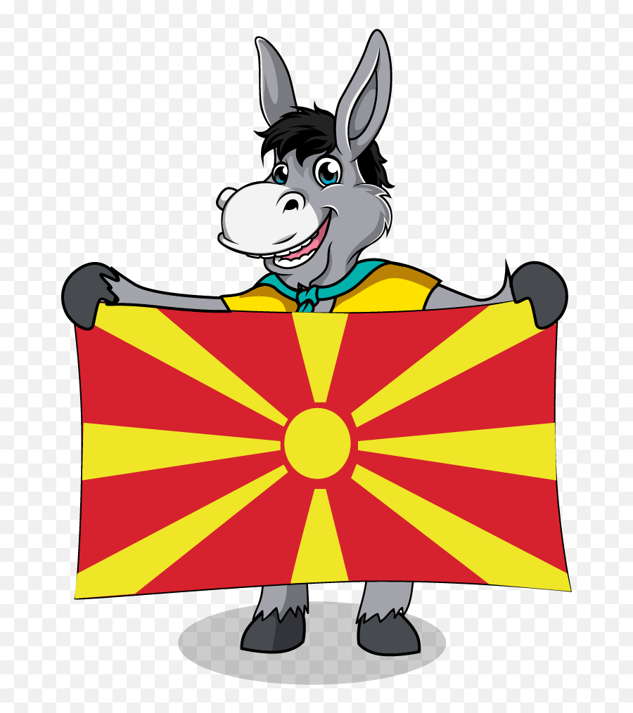 Chasing The Donkey Balkan Flags See What The Balkan - Macedonia Emoji,Donkey Emoticon