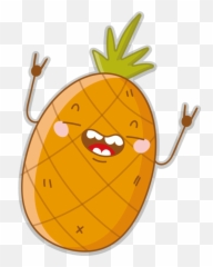 Pineapple Rocks Hoodie - Happy Emoji,Anime Comic Emotions
