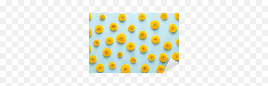 Yellow Flower Pattern - Dot Emoji,Teal Flower Emoticon