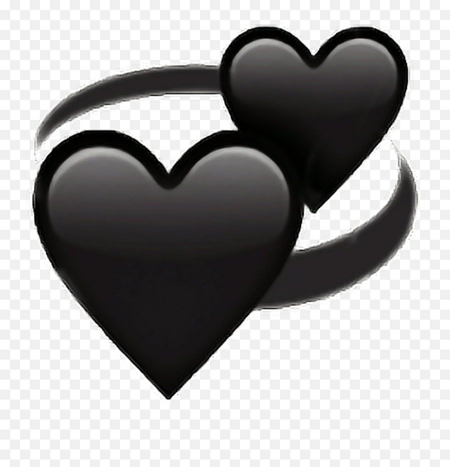 Download Black Love Heart Followback - Emoji Black Love Png,Gray Heart Emoji