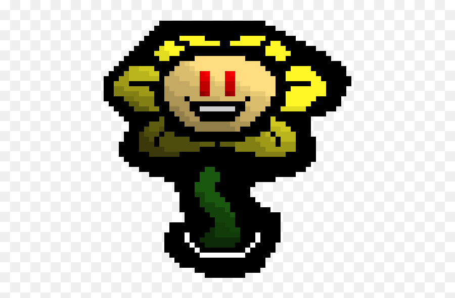 Pixel Art Gallery - Flowey From Undertale 8 Bit Emoji,Flowey Emoticons