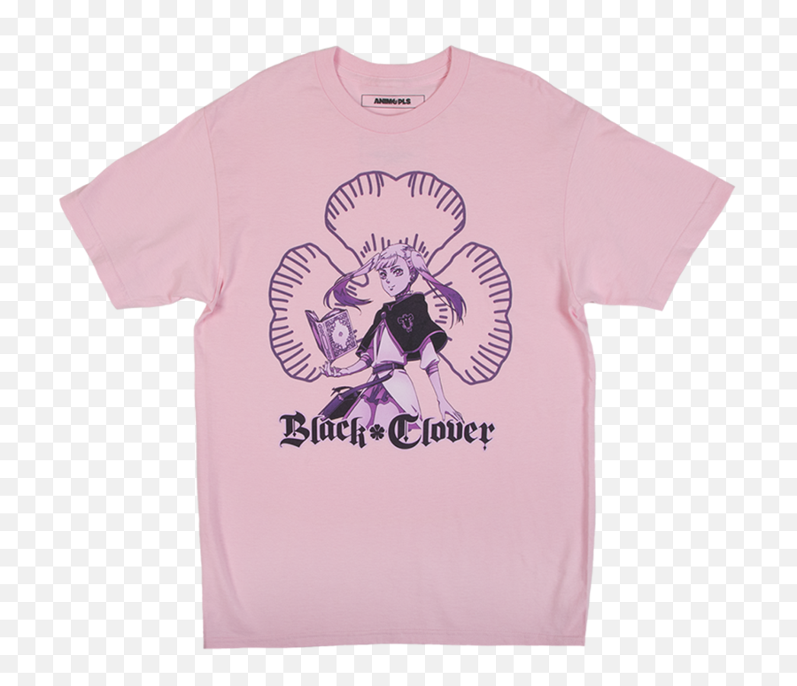 Black Clover Noelle Pink Tee - Short Sleeve Emoji,Black Clover Noelle Emoticon
