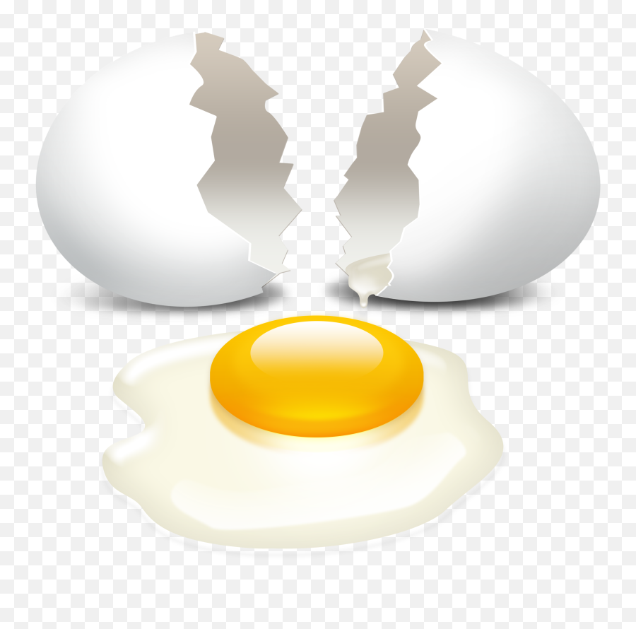 Cracked Egg Transparent Background - Broken Egg White Png Emoji,Broken Egg Yolk Japanese Emoticon