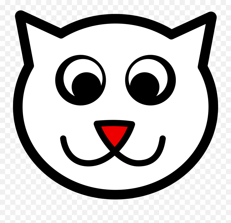 Cat Face Clipart Explore Pictures - Cat Face Clipart Black And White Emoji,Black Cat Emoji