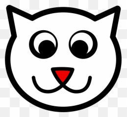 Cat Face Clipart Explore Pictures - Cat Face Clipart Black And White Emoji,Black Cat Emoji