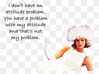 Quirky Quotes By Vintage Jennie Attitude Problem - Retro Woman Funny Quote Emoji,Unexpressed Emotions Quotes
