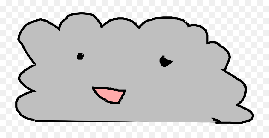 Happy Cloud Svg Vector Happy Cloud Clip Art - Svg Clipart Happy Emoji,Happyrunning Emoticon