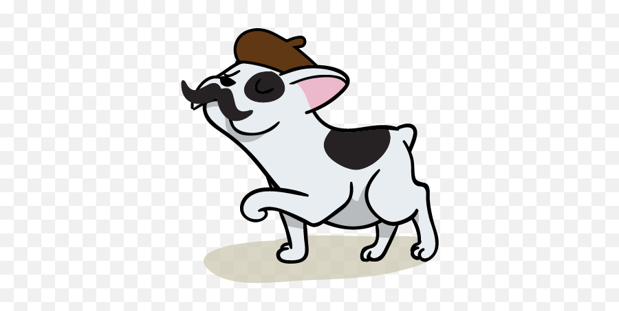 Adhesivo Portátil Bulldog Parisien - Tenvinilo French Bulldog Emoji,Manos Entrelazadas Emoticon Clipart