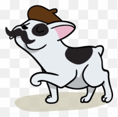 Adhesivo Portátil Bulldog Parisien - Tenvinilo French Bulldog Emoji,Manos Entrelazadas Emoticon Clipart