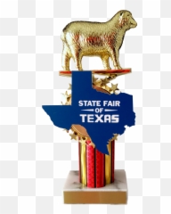 State Fair Sheep Trophy With State Cutout - Pigeon Trophy Png Emoji,Massachusetts Flag Emoji