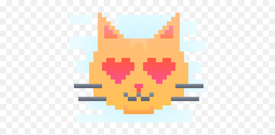 Icono De Gato Pixel Estilo Cute Clipart - Panda Pixel Face Emoji,Imagenes De Emojis Graciosas
