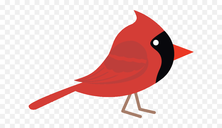 Northern Cardinal - Cardinal Bird Gif Transparent Emoji,Cardinal Bird Facebook Emoticon
