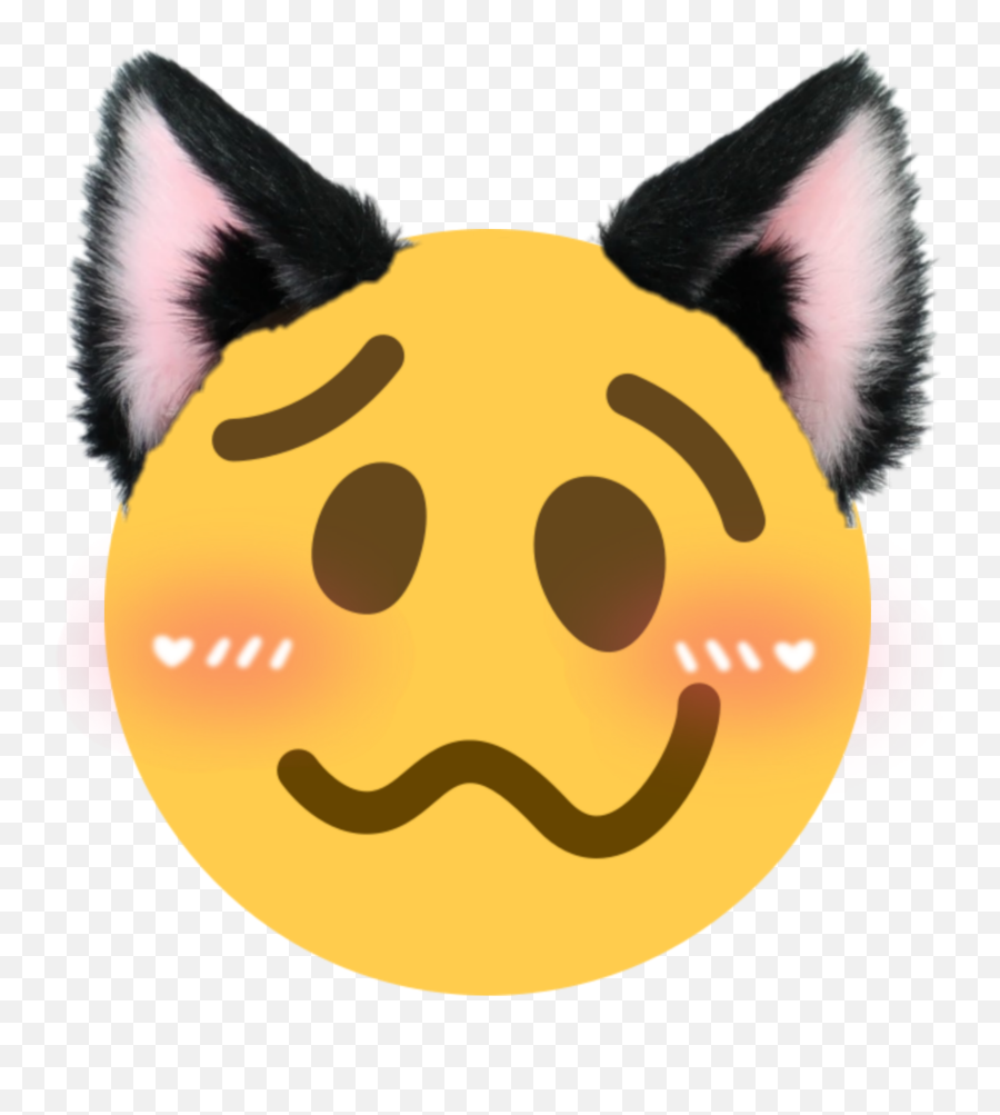 Woozy Catboy Emoji - Album On Imgur Cat Ears Picsart,Hand Stop Emoticon