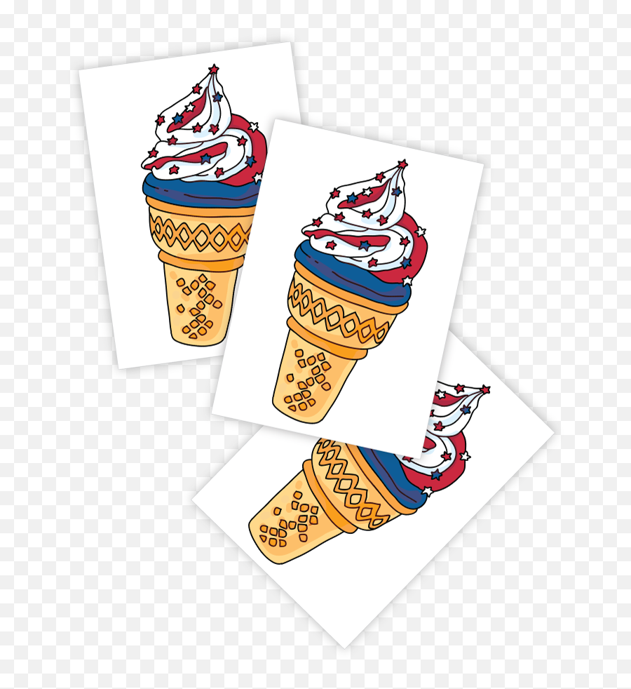 Temporary Tattoos Bmx Ice Cream Set Of Sundae Riding Bike - Language Emoji,Lularoe Emoji Leggings