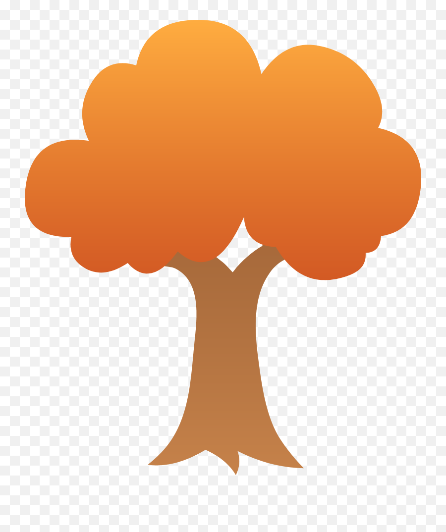 Free Orange Tree Png Download Free Clip Art Free Clip Art - Autumn Tree Clipart Emoji,Fall Leaf Emoji