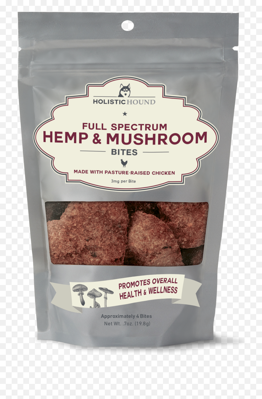 Holistic Hound Chicken U0026 Mushroom Bites For Dogs 3 - Mg 7oz Holistic Hound Mighty Mojo Mushroom Powder Emoji,Tail That Wags With Emotion