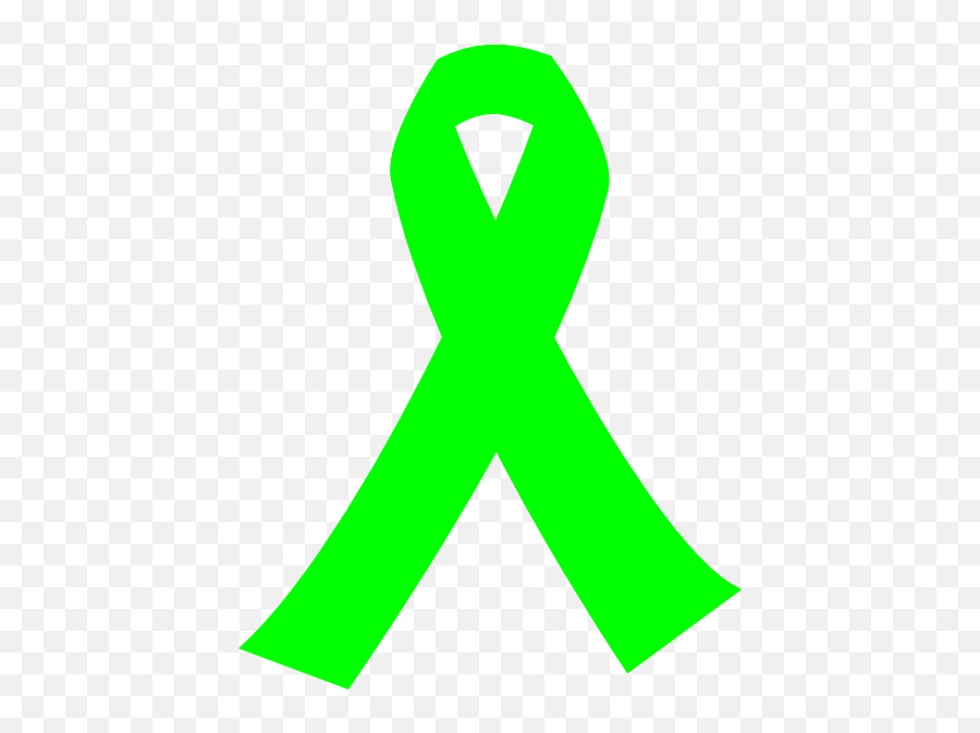 Lime Green Cancer Ribbon Clip Art At - Lime Green Cancer Ribbon Emoji,Green Ribbon Emoji