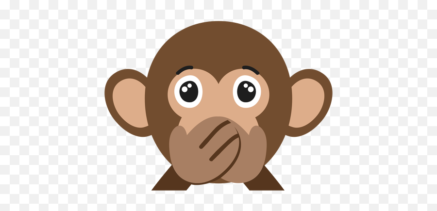 Monkey Muzzle Silent Flat Sticker Transparent Png U0026 Svg Vector Emoji,Karate Face Emoji