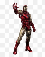 Iron Man Sentinel Fighting Armor Action Figure By Sentinel Emoji,Iron & Emotion