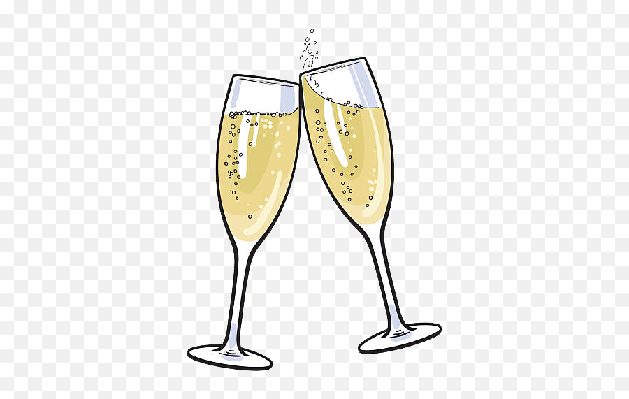 Champagne Bubbly Glass Party Sticker By Fly Wall - Champagne Glass Emoji,Champagne Glass Emoji