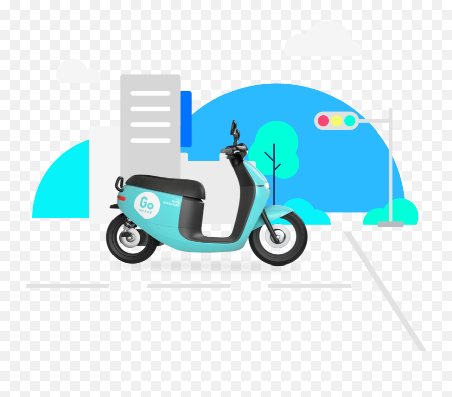 Goshare - Gogoro Emoji,Emoticon Moped