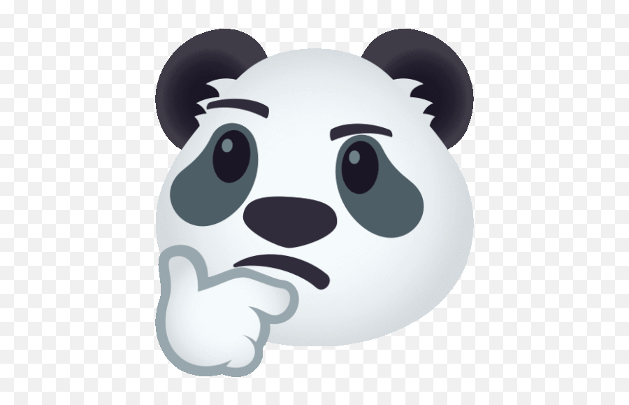 Hmm Panda Sticker - Hmm Panda Joypixels Discover U0026 Share Gifs Emoji,Hmm Emoji