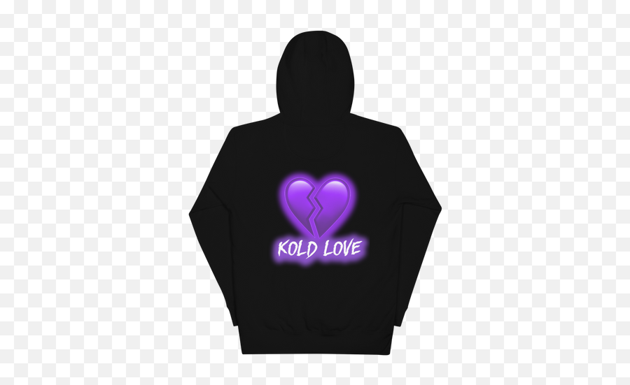 Kold Love Hoodie Purple Heart U2013 Kartel Lifestyle Emoji,Purple Heartt Emoji