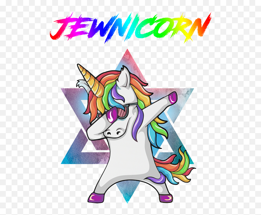 Jewnicorn Rainbow Dabbing Unicorn Passover Tshirt Weekender Emoji,Matzah Emoji