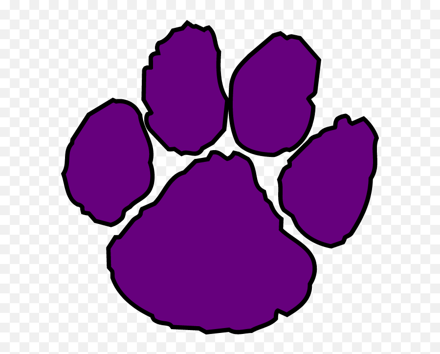 Free Cougar Mascot Cliparts Download - Purple Cougar Paw Transparent Emoji,Wsu Cougar Emoji