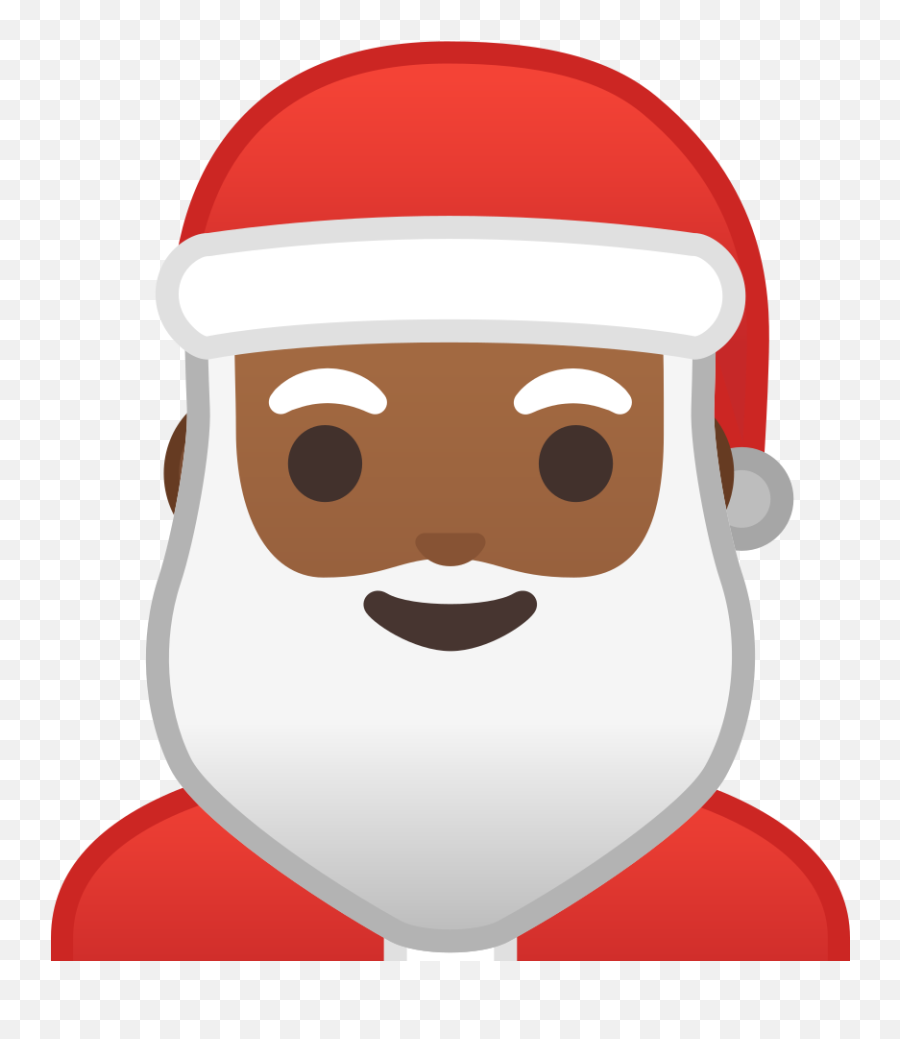 Santa Claus Medium Dark Skin Tone Icon - Santa Claus Emoji,Dark Skin Emoji