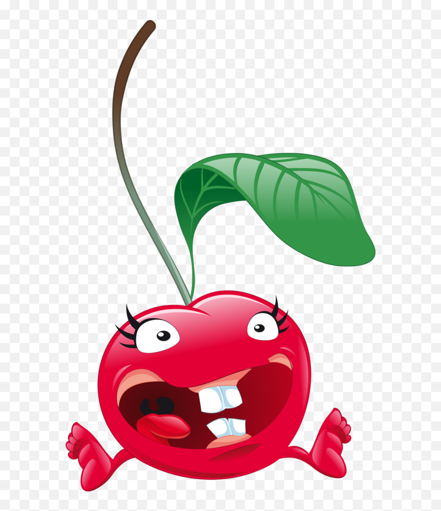 Kirsche Fruta Divertida Gifs - Funny Cherry Clipart Emoji,Cherry Emoticon
