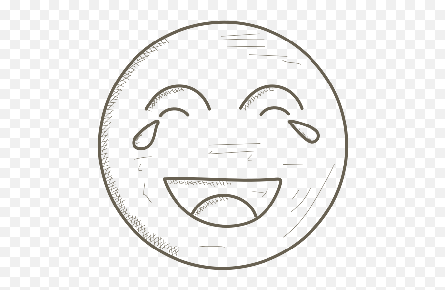 Emoticons Face Laughing Smiley Tears Icon - Free Download Half Circle Clip Art Emoji,Laughing Face Emoji