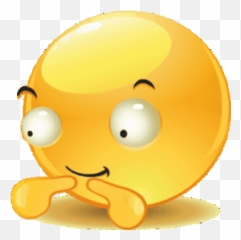 Imoji Shy From Powerdirector Animated Emoticons Funny - Shy Face Emoji Gif,Thinking Emoji Gif