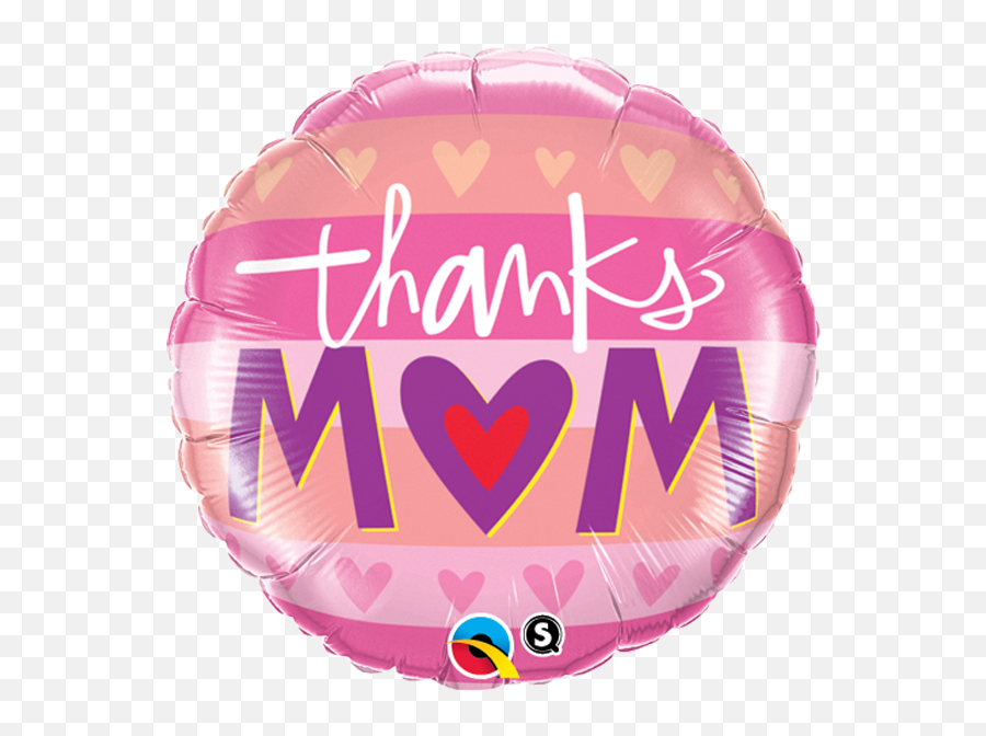 Thanks Mm Qualatex Foil Balloon - Girly Emoji,Heart Sparkle Emoji Balloon