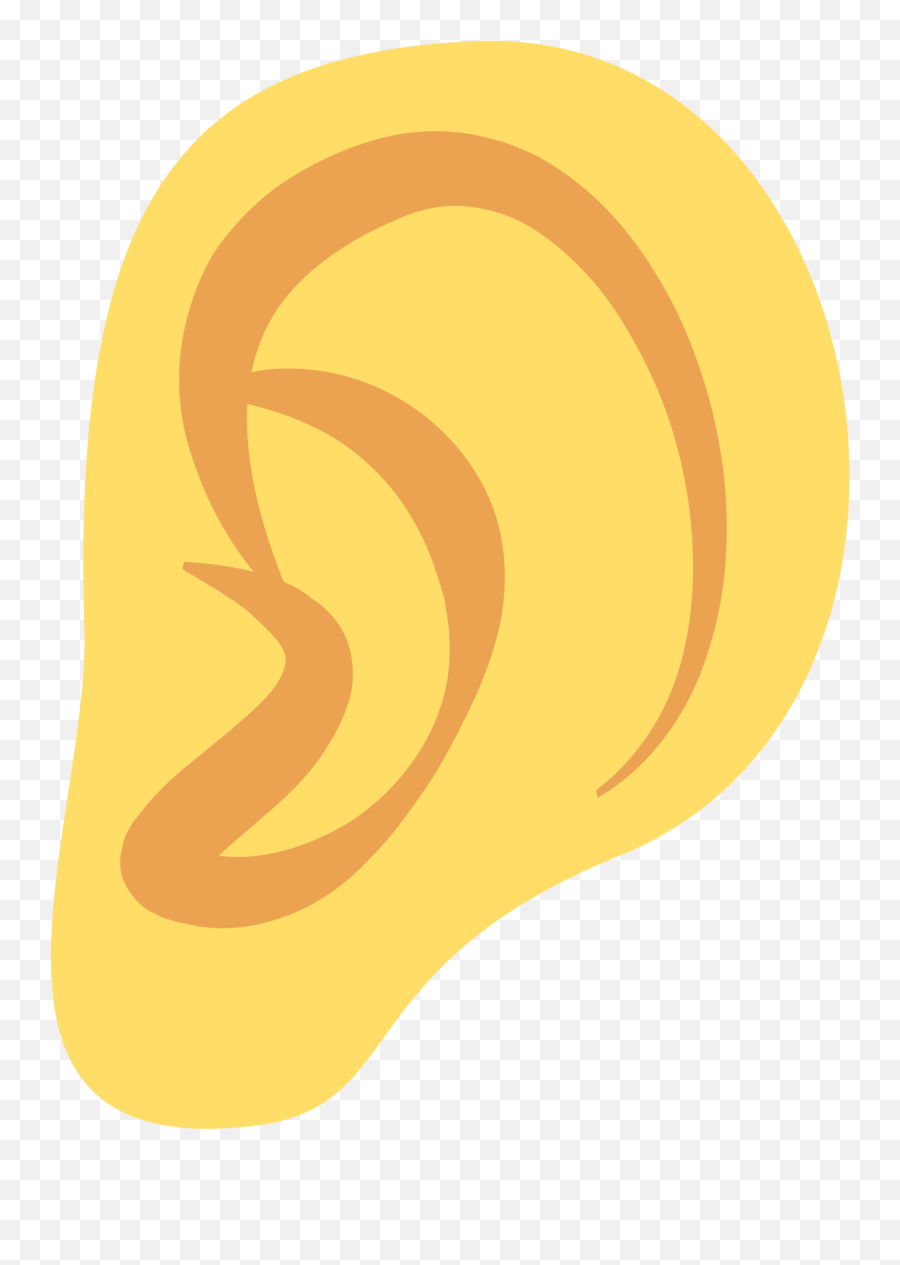 Ear Emoji Face Emoticon Smiley - Big,Ear Emoji