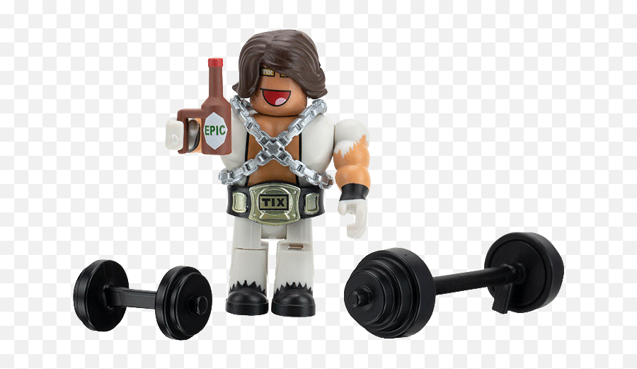Roblox Toys - Roblox Avatar Shop Series Collection And Epic Pecs Figure Pack Emoji,Wimpy Weightlifting Girl Emoticon
