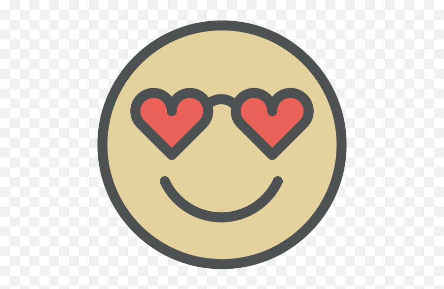 Oculos Livre De Flat Line Valentine Icons - Happy Emoji,Emoticon Com Óculos E Coração