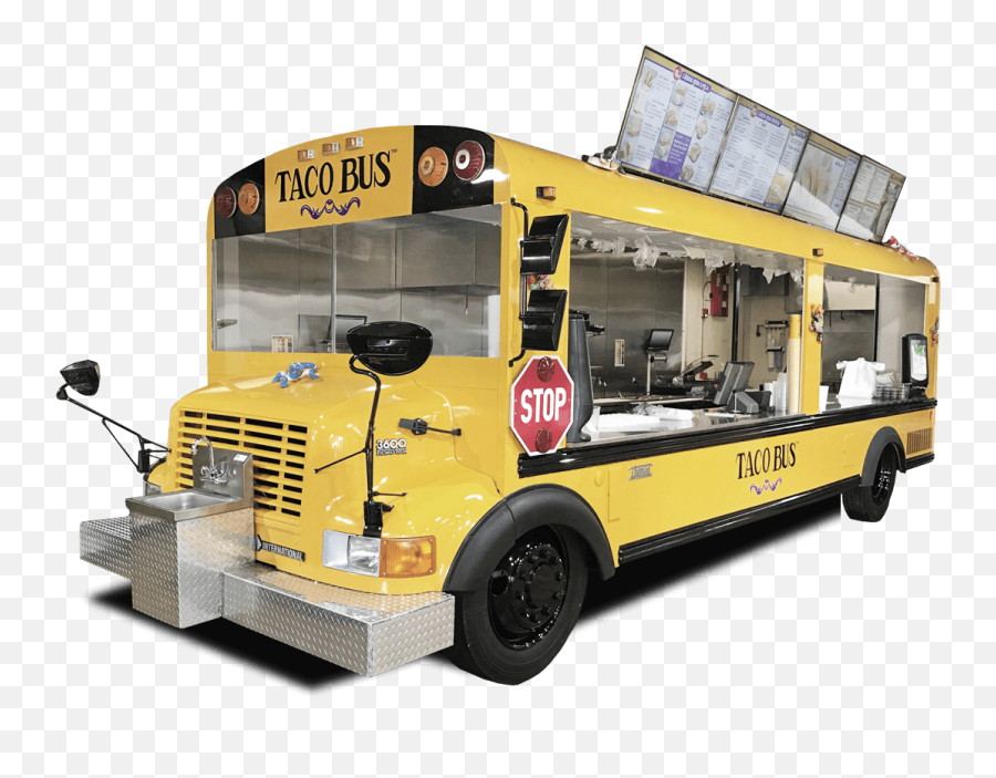 Taco Bus - Authentic Mexican Taste Bus Converted To Food Truck Emoji,Pepsi Taco Emojis