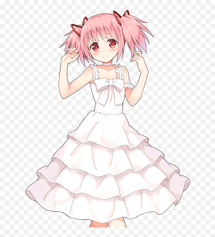 Pink U003ebest Hair U003ebest Body U003ebest Ribbons U003ekindest - Ruffle Emoji,Do You Want To Make A Contract Kyubey Emoticon