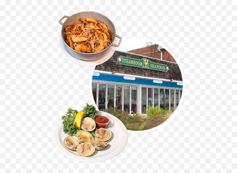 About Us Steam Room Restaurant - Little Neck Clams Png Emoji,Cake Emoticon Steam