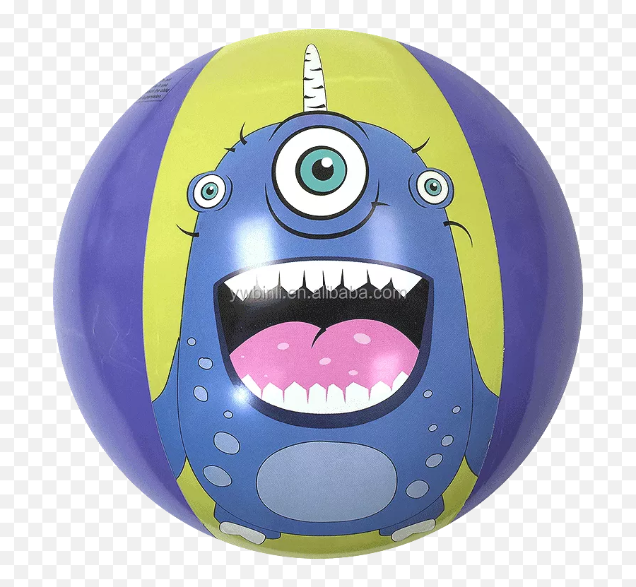 Customized Monster Cartoon Printing Beach Ball Inflatable - Happy Emoji,Float Emoticon