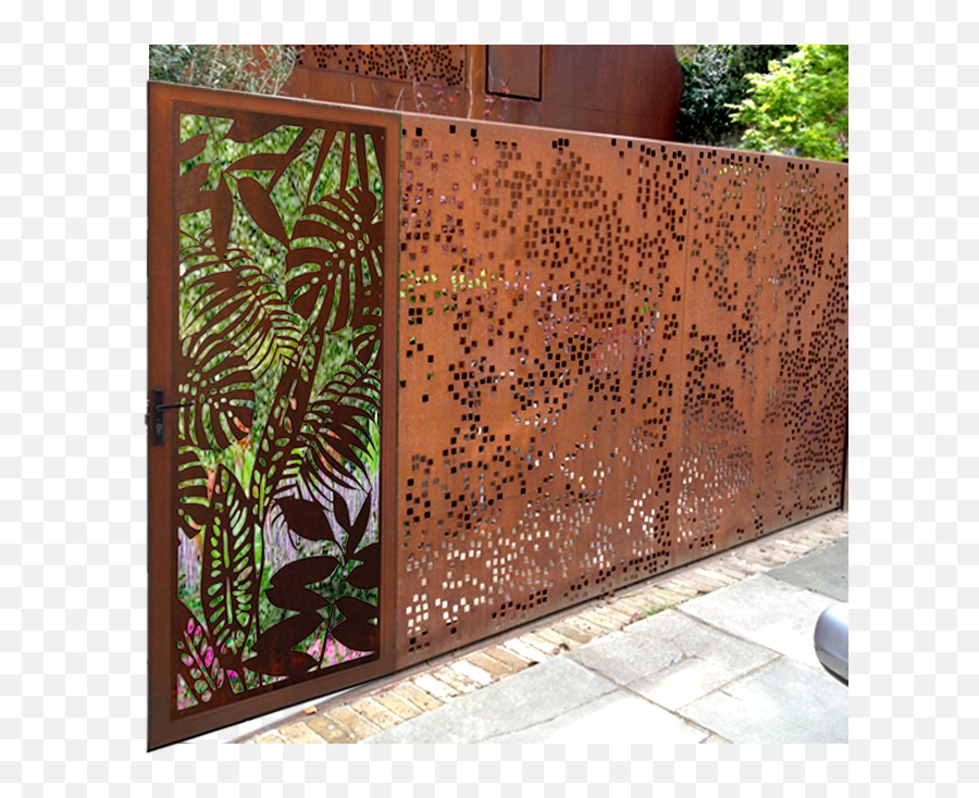 Laser Cut Decoration Wall Perforated Corten Steel Panel - Decorative Emoji,Tig Welder Emoticons