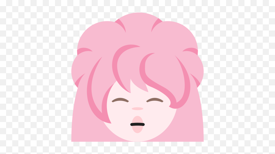 Rose Quartz Universe Icon In Color Style - Hair Design Emoji,Steven Universe Text Emojis