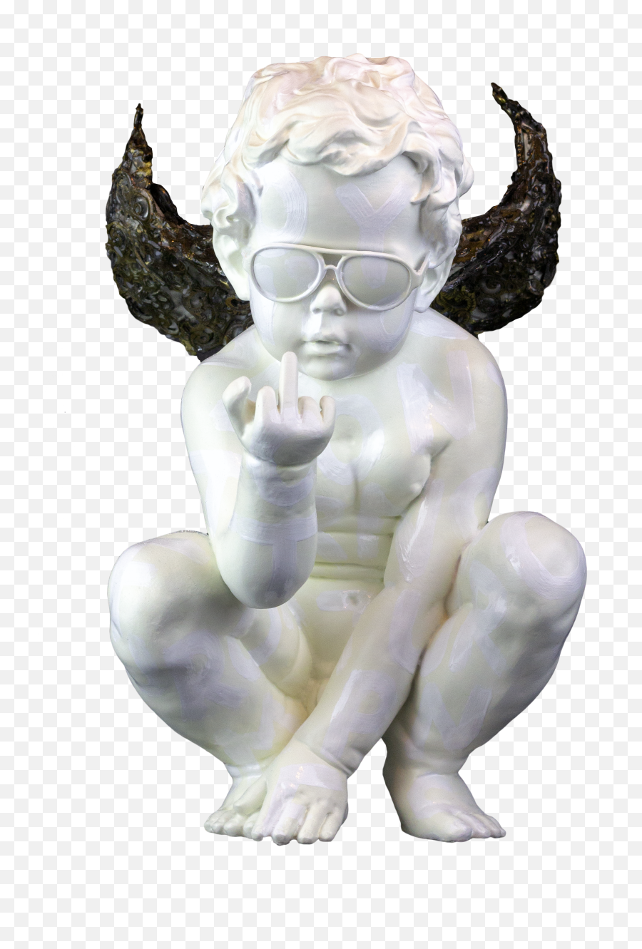 Pin - Naughty Angel Statue Emoji,Scultures That Inspire Emotion