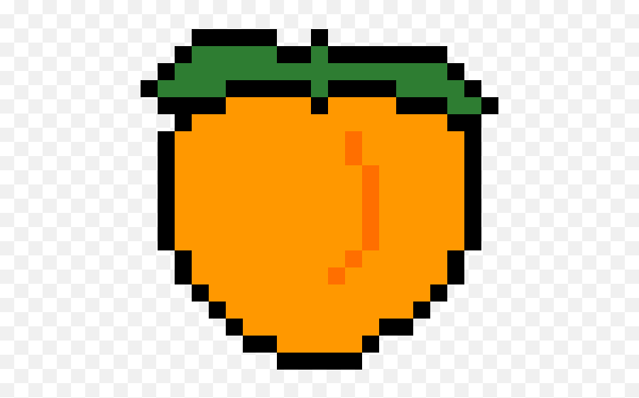 Pixilart - Girl Pixel Icon Emoji,Peach Emoji Pixel