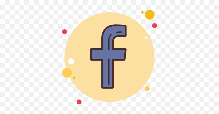 Facebook F Icon In Circle Bubbles Style - Dot Emoji,What Fb Emojis Bubble Up Besides The Heart