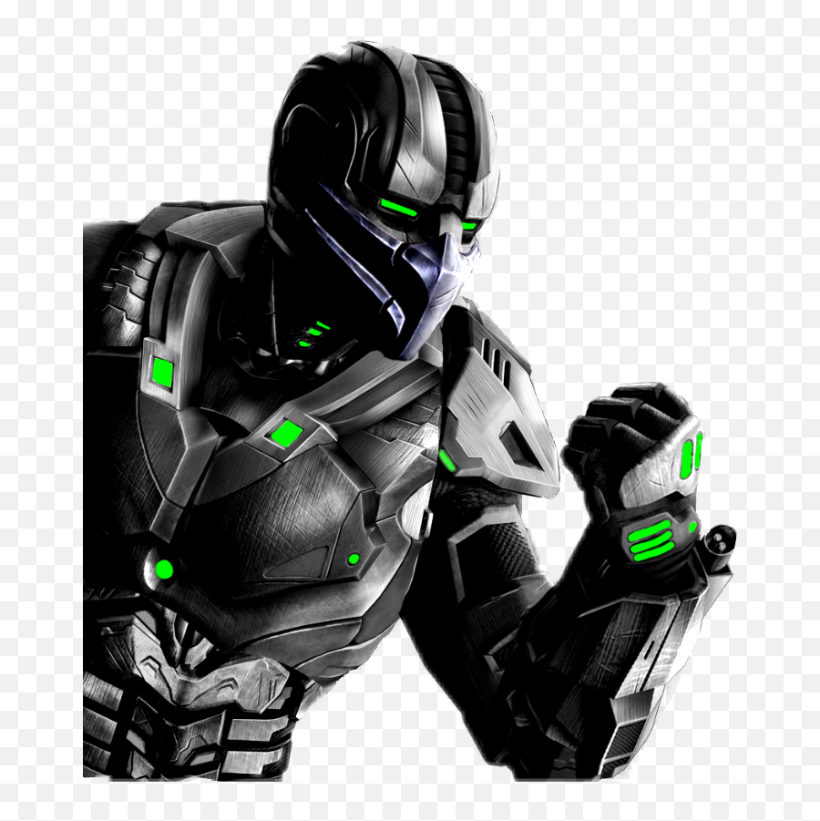 Cyborg Smoke Mortal Sticker By Z3po Emoji,Mortal.combat Emojis