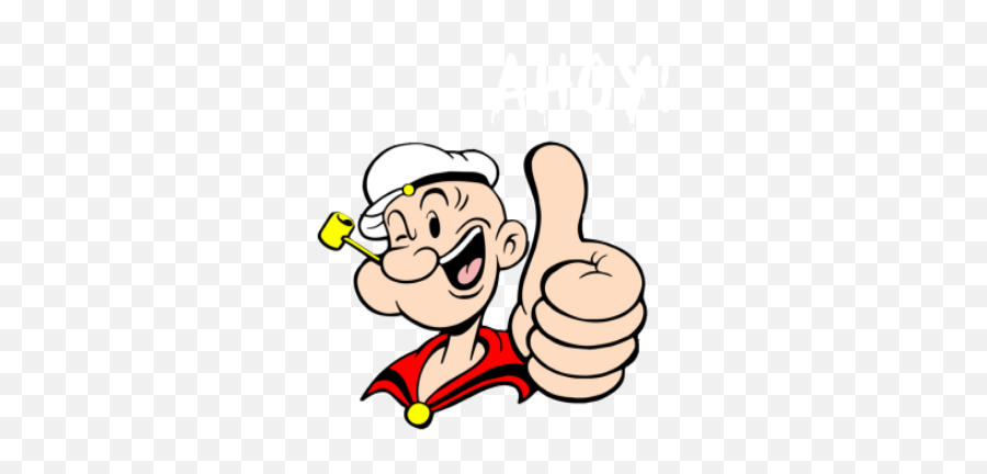 Popeye - Frankly Wearing Emoji,Shut Up Finger Emoji